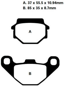 Goldstuff Bremsbeläge