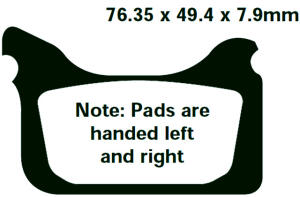 Goldstuff Rennbremsbeläge