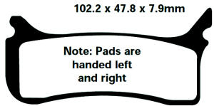 Goldstuff Rennbremsbeläge