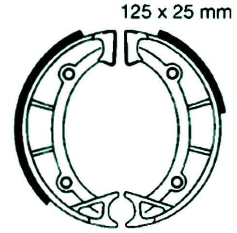 APRILIA Scarabeo 50 (2T) (HS/HL) Front drum model year 93-97 Brake Pads front