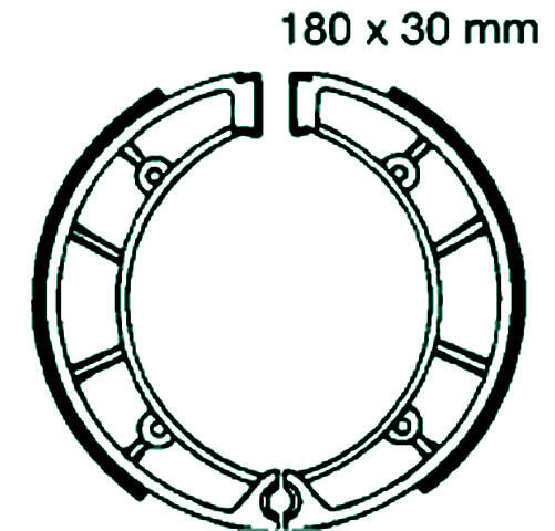 BENELLI 125 2C Twin Brake year -76 Brake Pads front