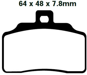 BETA M4 350 Motard Bj.07-10 Bremsbelag vorne