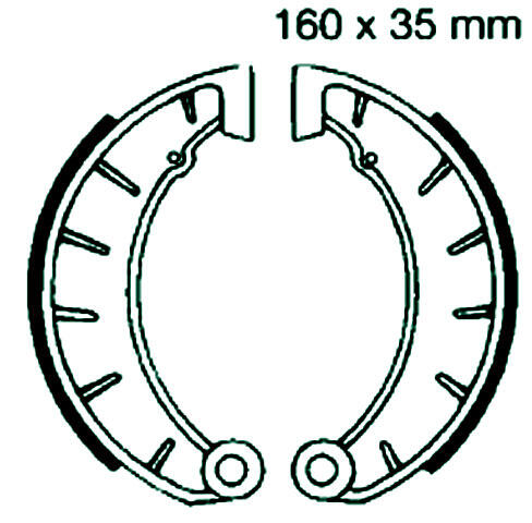 C.Z./JAWA 125/175/250/350 Bj.-74 Bremsbelag vorne