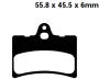 CAGIVA Blues 50 year 93-95 Brake Pads front