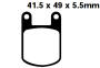 FANTIC 50 Strada Super Six year 73- Brake Pads front