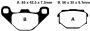 GILERA 50 RC Top Rally year 90- Brake Pads front