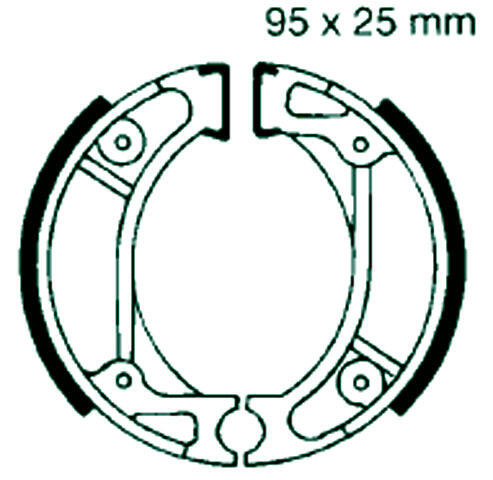 Honda TLR 200 D/E Bj.83-85 Bremsbelag vorne