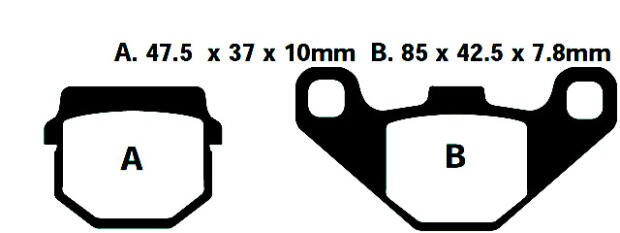 Honda MB 80 (MB8) year 80- Brake Pads front