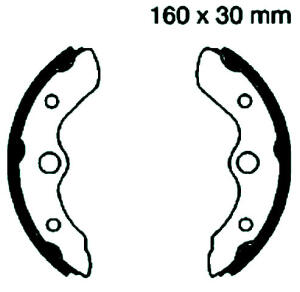 Honda FL 400 R RK/RL Pilot  Bj.89-93 Bremsbelag vorne
