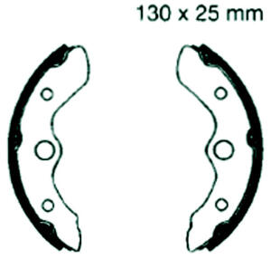 Honda TRX 300 J/K/L/T/V/W/X/Y (2WD) Bj.88-00 Bremsbelag...
