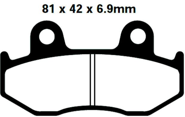 Honda CH 250 F/G Spacy  Bj.85-86 Bremsbelag vorne