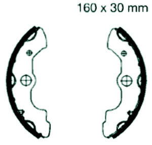 Honda TRX 350 G/H/J/K/L/M/N Bj.86-93 Bremsbelag vorne