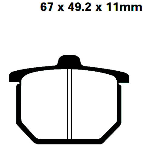 Honda GL 1000 Z Goldwing Bj.79 Bremsbelag vorne