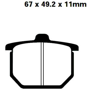 Honda GL 1000 Z Goldwing Bj.79 Bremsbelag vorne