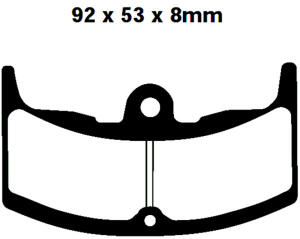Honda CBX 550 FC/F2C/FD/F2D Bj.82-84 Bremsbelag vorne