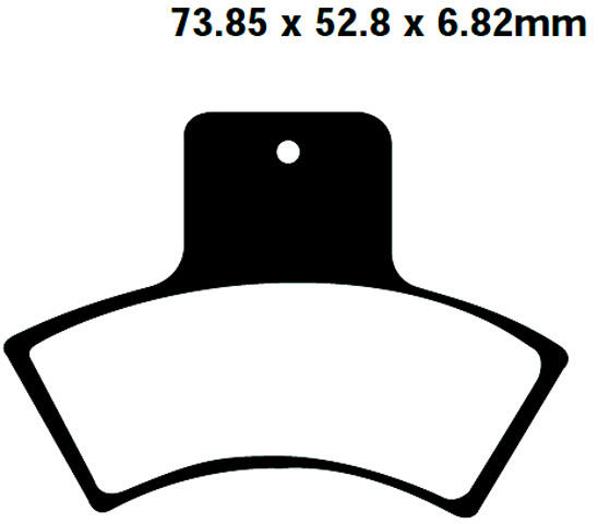 Hytrack Muddy 300 4x4 (ATV) Parking brake year 07-09 Brake Pads front