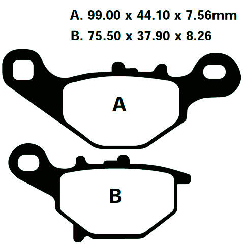 SUZUKI UZ 125 K5/GK5 (CF46A) (V 125 G) Bj.05 Bremsbelag vorne