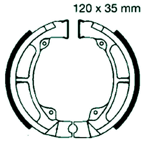 KAWASAKI KDX 200 A1-A3 year 83-85 Brake Pads front