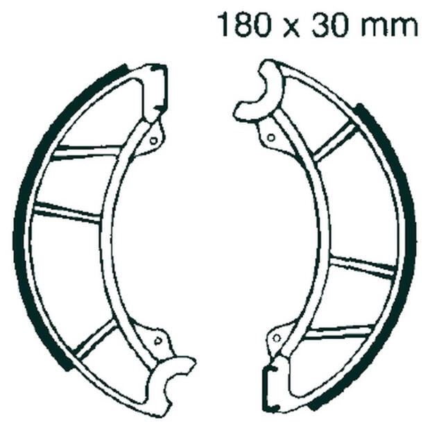 Bremsbacken vorne Kawasaki Z250 /  S1 S2 Mach1/2 250 / 350 Bj.72-73