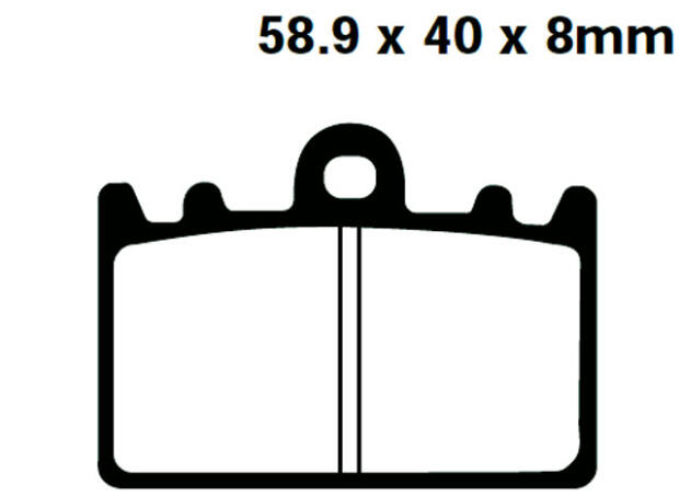 SUZUKI RGV 250 T (RGVR 250 SP VJ23A)  Bj.96 Bremsbelag vorne
