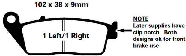 PEUGEOT Satelis 500 Bj.07-10 Bremsbelag vorne