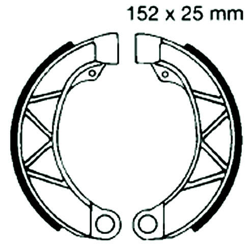 LAMBRETTA 125/150/200 DL Bremsbelag vorne
