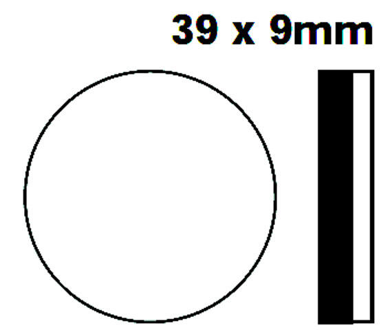 LAMBRETTA 175 TV II Bj. Bremsbelag vorne