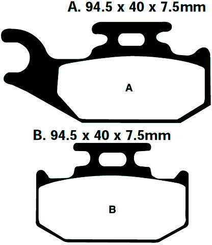 Yamaha YP 250 R - X-MAX (1C0) Bj.05-09 Bremsbelag vorne