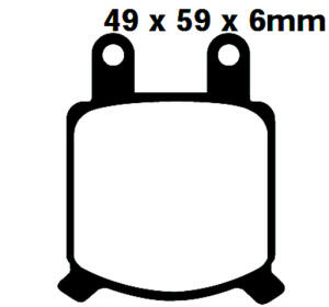 Zündapp KS 125 Bj.-81 Bremsbelag vorne