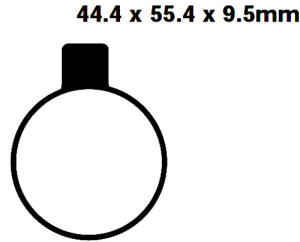 Bremsbelag vorne für NORTON Commando MK3 Bj.71-75