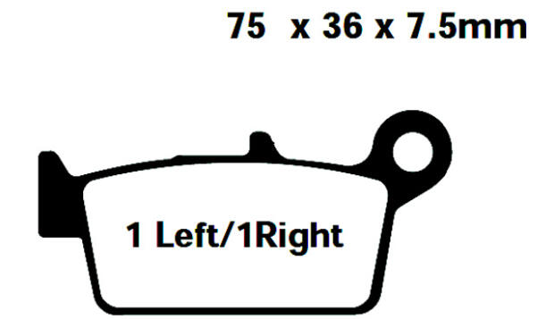 SYM SR 100 Sunrise Bj.97 Bremsbelag vorne