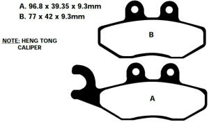 VESPA GTS 300 Super Bj.10 Bremsbelag vorne