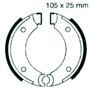 PUCH 50 KA/K2/K25/K3T/MSP Bj. Bremsbelag vorne