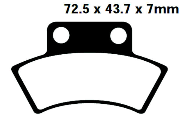 PGO Parking brake Bj.08-09 Bremsbelag vorne
