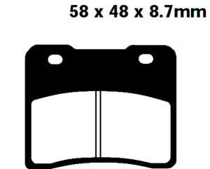 SUZUKI GSX 400 R2 (GK 7IB)  Bj. Bremsbelag vorne