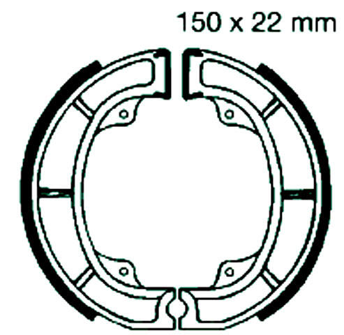 Bremsbelag vorne für Suzuki RM 465 X/Z Bj.81-82