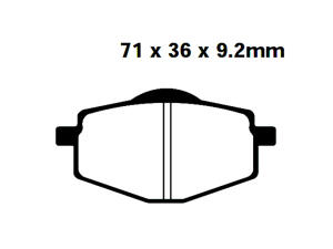 Yamaha TT600N (59X) Frame # 59X 000101 -007852 Bj.85-88 Bremsbelag vorne