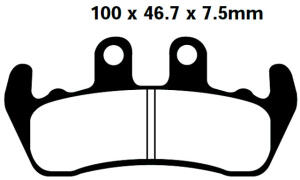 Yamaha DT-Z 125 Tenere/Tenere Scout year 89-90 Brake Pads...