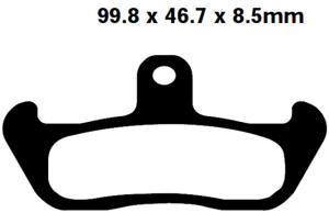 Bremsbelag EBC vorne für Yamaha TDR 125 R Bj. 89-94