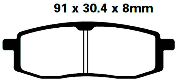Yamaha YZ 125 U (2T) year 88 Brake Pads front