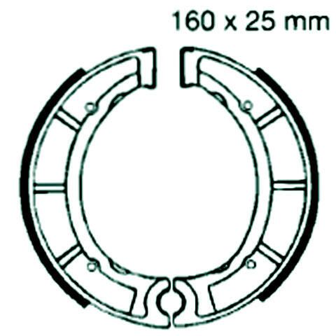 Bremsbelag vorne für Yamaha XT 500 Bj.76-85