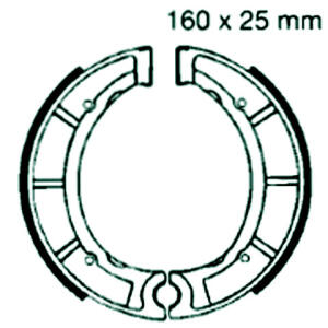 Bremsbelag vorne für Yamaha XT 500 Bj.76-85
