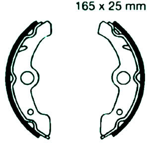 Bremsbacken vorne Yamaha YFM 350 F Big Bear / YFM 400 Kodiak