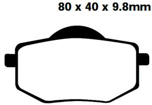 Yamaha XV 535 Virago  Bj.88-94 Bremsbelag vorne