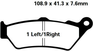 Yamaha XT 660 R year 04-10 Brake Pads front