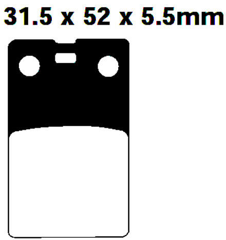 Zündapp KS 80 Super year 84- Brake Pads front
