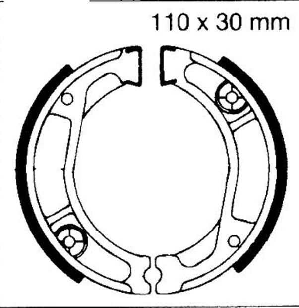 Honda NX 250 2L/M/P/2P (MD25) Bj.90-93 Bremsbeläge hinten