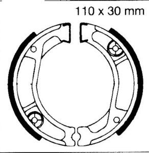 Honda NX 250 2L/M/P/2P (MD25) Bj.90-93 Bremsbeläge...