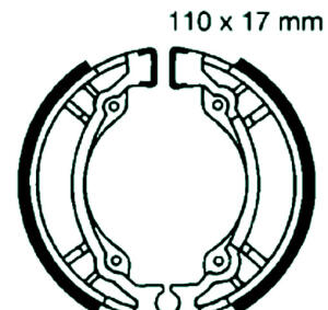 SUZUKI CP 50 C  Bremsbeläge hinten