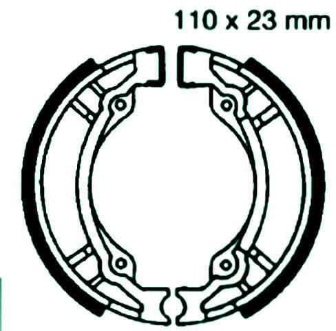 HYOSUNG GPS 125 Grand Prix/Hyper Rear drum model Bj.99-04 Bremsbeläge hinten